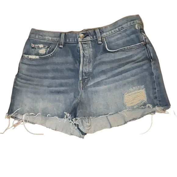 Rag & Bone Mia Highrise Vintage dixie style distressed denim jeans shorts - Picture 11 of 12